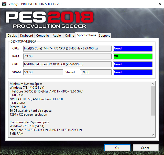 download setting.exe pes 2019